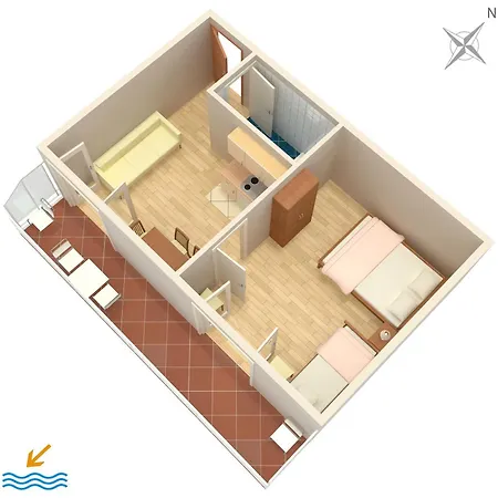 Apartment With Parking Space Gradac, Makarska - 5198